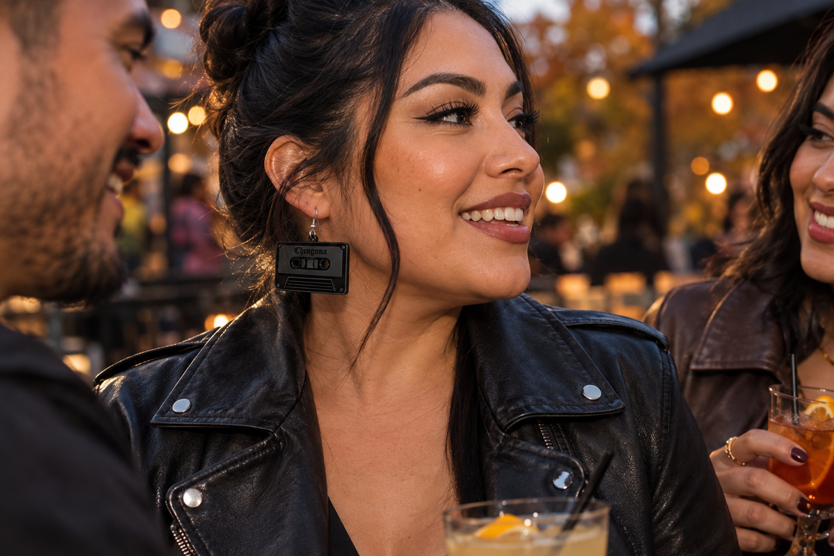 Black "Chingona" Earrings